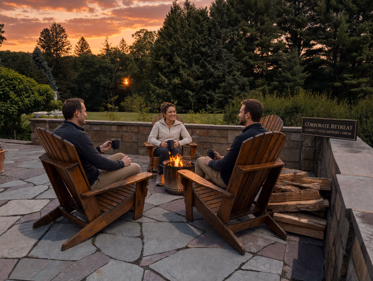 Corporate retreat photo at Winthrop Estate